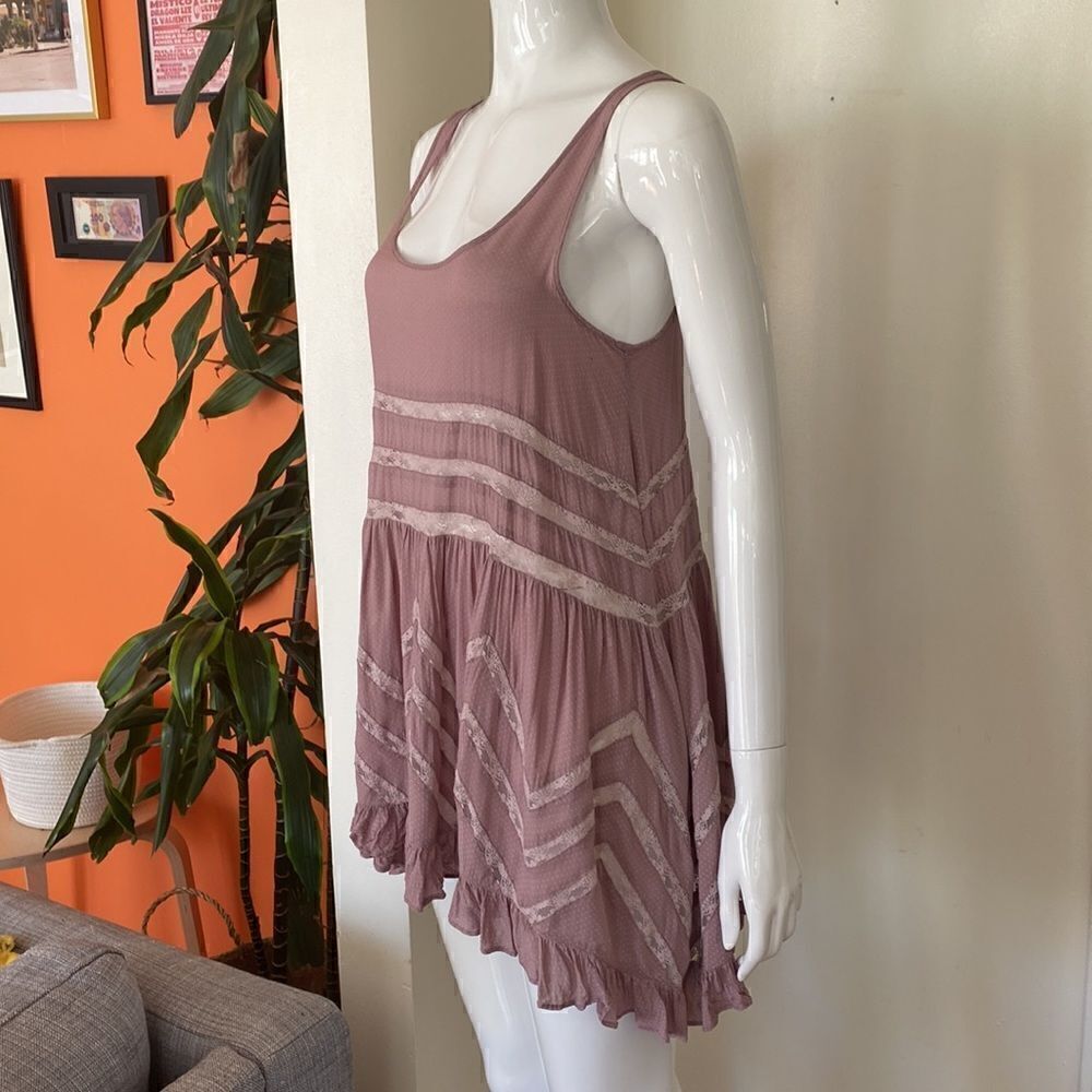 Free People Voile and Lace Trapeze Slip Mini Dress - Picture 6 of 13